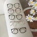 Optical Plano Glasses Frame For Women Men Round Oversized Cat Eye Eyeglasses Retro Frames Metal Spectacles Clear Lenses Eyewear_voghion.com