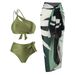 Damenbekleidung Dreiteiliger Bikini-Badeanzug Weiblicher Bikini Split Chiffon Langer Rock Badeanzug Anzug_voghion.com