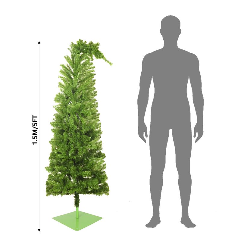 Weihnachten Neue Crooked Head Weihnachten Baum Mit Lichter LED Urlaub Party Dekoration Layout Atmosphäre Leuchtenden Crooked Neck Baum_voghion.com