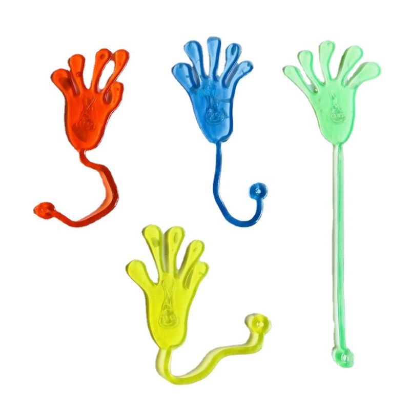 ToysMall Sticky Hands Toy Soft Elasticity Stretchable Colorful Palm Wall Climbing Toy Stress Relief Novel Stretchy Sticky Toy Tricky Hands Toy_voghion.com