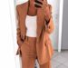 Women's new fashion button slim lapel cardigan temperament blazer suit_voghion.com