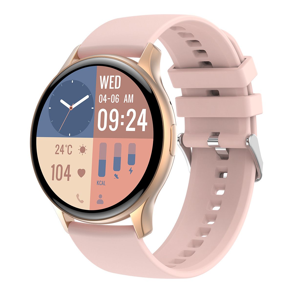 HK89 Smartwatch met AMOLED-display – Bluetooth-bellen, hartslag- en bloeddrukmeter, weeralarmen, muziekbediening_voghion.com