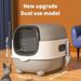 Super-capacity Top-loading Cat Litter Box – Spacious, Foldable, Splash-proof, And Odor-control Design_voghion.com