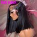 12A Bone Straight Bob Wig - 100% Human Hair, 13x4 & 13x6 Lace Front (Glueless, Heat Resistant, 180% Density, European & American Fit)_voghion.com