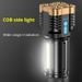 Cross-Border Five-Core LED Multi-Function Outdoor USB Rechargeable COB Side Home Emergency Strong Light Flashlight_voghion.com