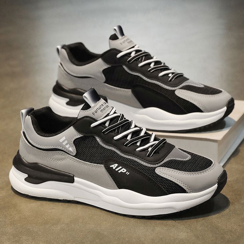 2025 Lente Nieuwe Ademende Sport Casual Hardloopschoenen Heren Dad Ins Trendy Schoenen Koreaanse Editie_voghion.com