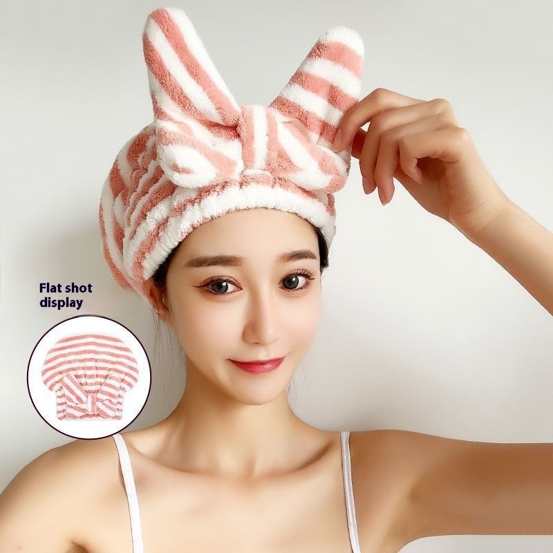 Quick-Dry Towel For Adults And Children, Super Absorbent Thickened Hair Wrap, Cute Korean Style Bath Cap_voghion.com