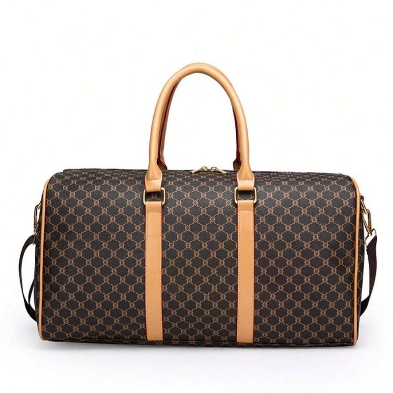 Ny stil Bærbar Pu-rejsetaske Casual Fashion Messenger-taske til mænd og kvinder Kort afstand Stor kapacitet En skulder Business Travel Bagagetaske_voghion.com