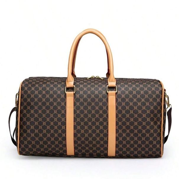 Ny stil Bærbar Pu-rejsetaske Casual Fashion Messenger-taske til mænd og kvinder Kort afstand Stor kapacitet En skulder Business Travel Bagagetaske_voghion.com