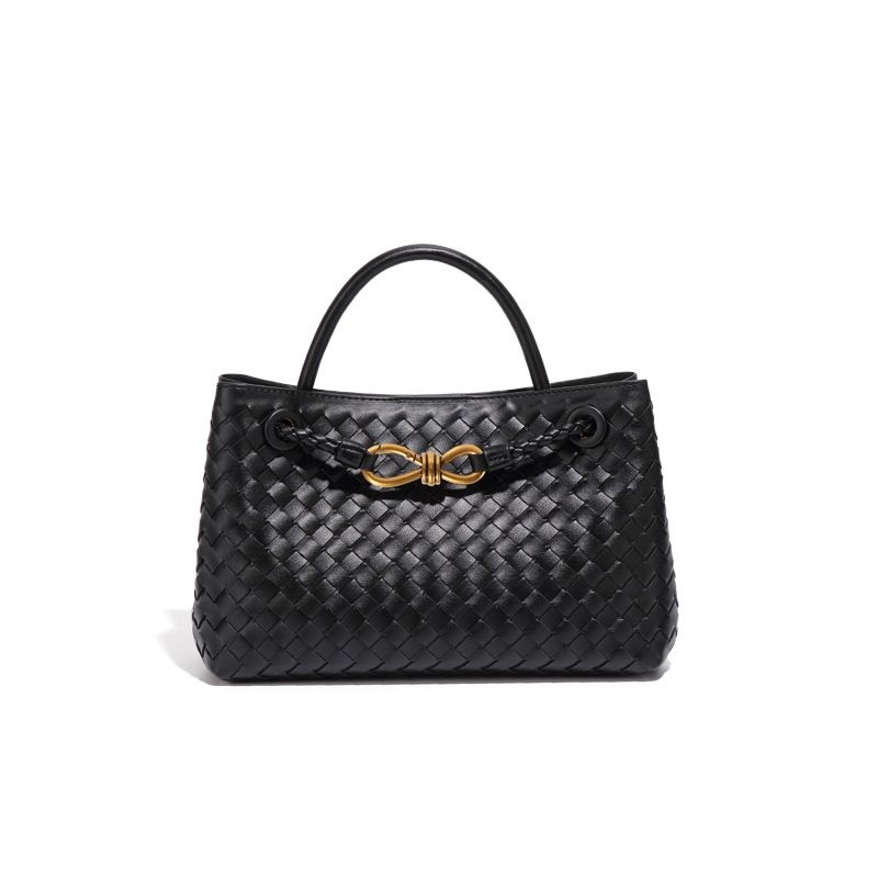 Fashionable horizontal hand-woven bag for women, casual large-capacity shoulder crossbody bag, commuter high-end handbag_voghion.com