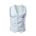 Men's Clothing Men's Casual Suit Vest Men's European Size Fashion V Neck Formal Vest Vest_voghion.com