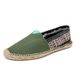Casual Espadrilles Handmade Fashion Versatile Straw Woven Linen Sweat-Absorbing Breathable Slip-On Lazy Cloth Shoes_voghion.com