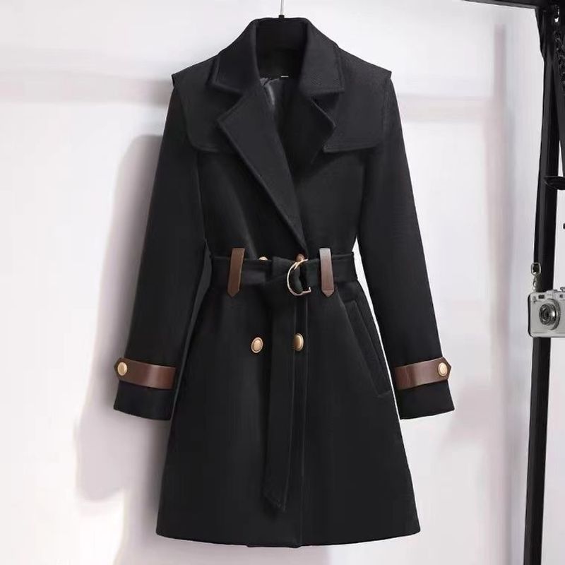 Abbigliamento da donna nuovo cappotto invernale di media lunghezza in lana per le donne in stile coreano per coprire la carne e mostrare il temperamento sottile cappotto di lana ispessito per le donne_voghion.com
