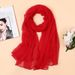 2024 New Crocodile Wrinkle for Women's Travel Sunscreen Beach Big Shawl Scarf, Ins Solid Color Scarf_voghion.com