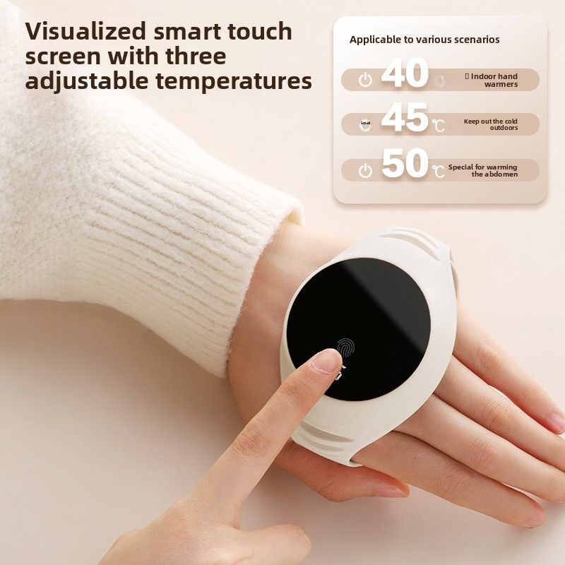 N8 Digital Display Smart Bracelet USB Tempature Control Rechargeable Long Batty Life Self-Heating Electric Hand_voghion.com