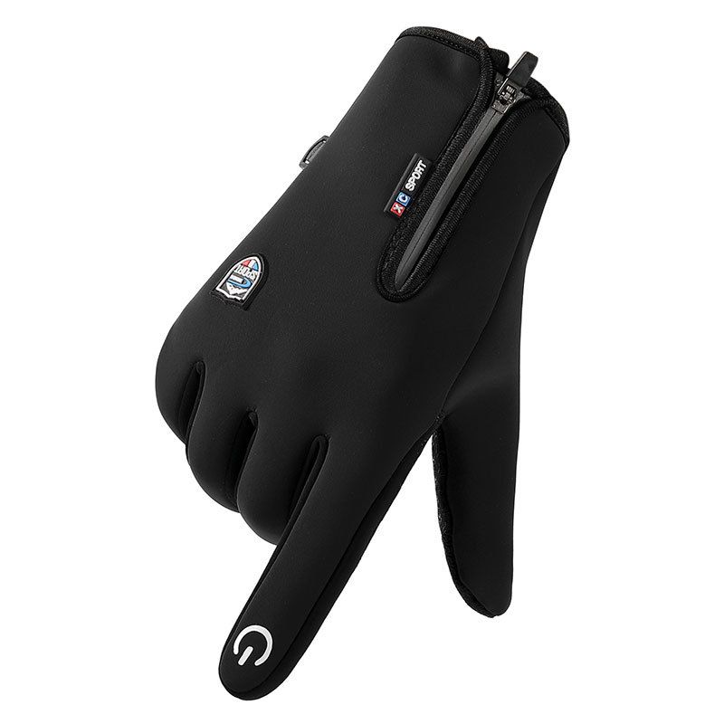 Fahrradhandschuhe Herren Herbst und Winter Anti-Spritzer plus samtwarme rutschfeste Vollfinger-Outdoor-Bergsteiger-Sporthandschuhe Damen_voghion.com