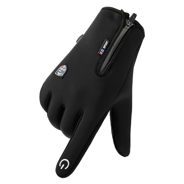 Fahrradhandschuhe Herren Herbst und Winter Anti-Spritzer plus samtwarme rutschfeste Vollfinger-Outdoor-Bergsteiger-Sporthandschuhe Damen_voghion.com