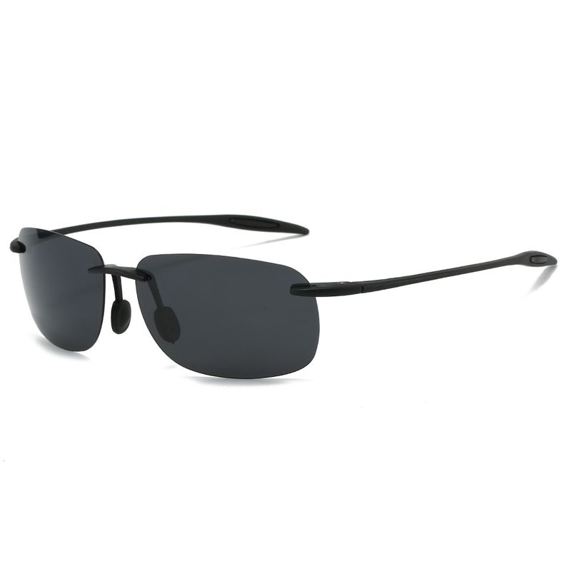 Ultraleichte Herren Randlose Polarisierte Sonnenfahrer Autofahren Sonnenbrillen Outdoor Angelbrillen_voghion.com