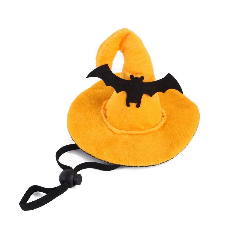 New Halloween Pet And Scarf Skull Pattern Cat Dog Cape Hat Set Decoration_voghion.com