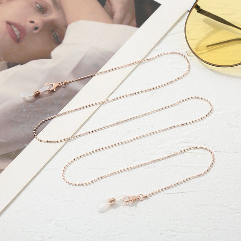 New Metal Glasses Chain Fashionable Personality Decorative Hanging Rope Simple Casual Beaded Mask Strap_voghion.com