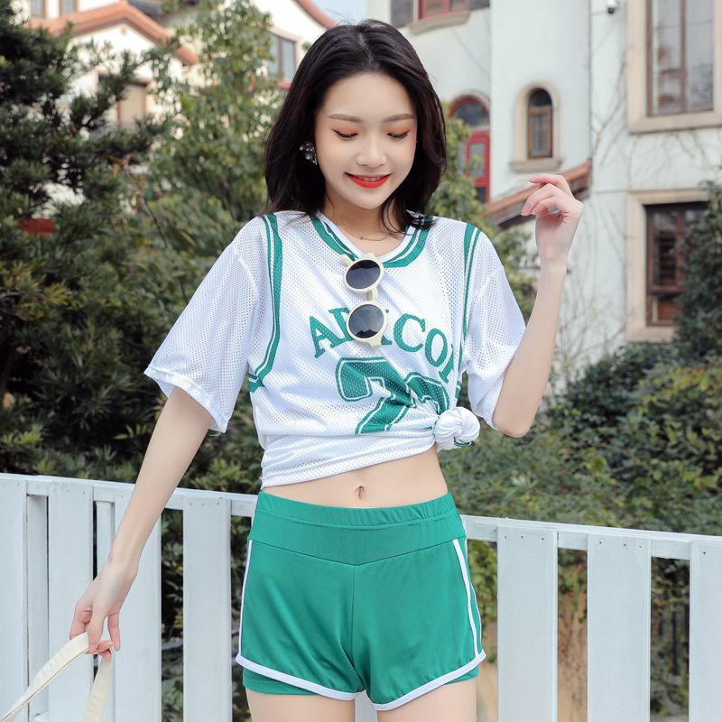 Hot Spring Female Junior High School Student Loose Split Seaside Bademode_voghion.com