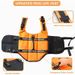 Life Vest For Swim Training Life Vest For S With Adjustable Click Closures And Reflective Strips, , Orange, S_voghion.com