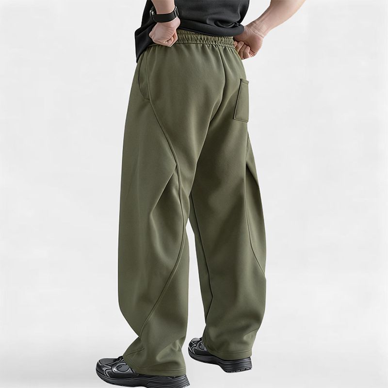 Men’s Casual Cargo Pants – Cotton-Blend Relaxed Fit Joggers With Multi-Pockets (Army Green/Black/Gray, M-XXXL)_voghion.com