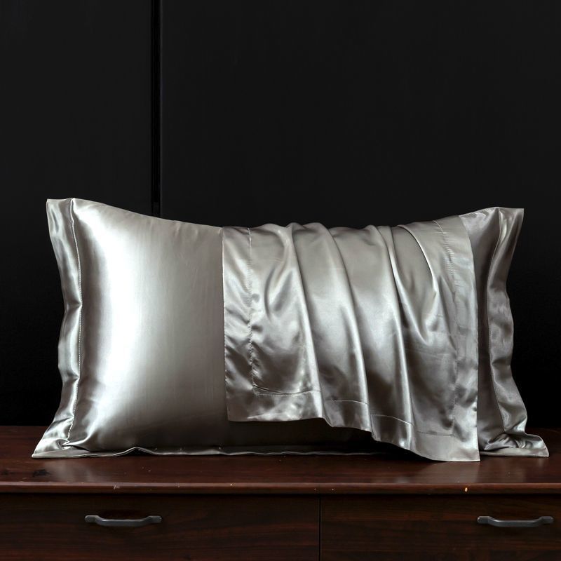Premium kussensloop van 100% moerbeizijde - Dubbelzijdige, zachte en verkoelende kussensloop voor haar- en huidverzorging (Queen Size luxe zijden beddengoed)_voghion.com