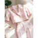 Women's Clothing Summer Clothes Fashion, High End Professional, Small Fragrance Style Pink Top And Pants Suit_voghion.com