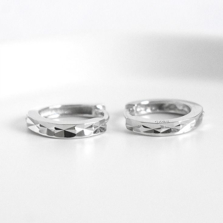 Orecchini a cerchio piccoli Huggie in argento Sterling 925, regalo per uomo e donna, 12x2 mm, D14_voghion.com