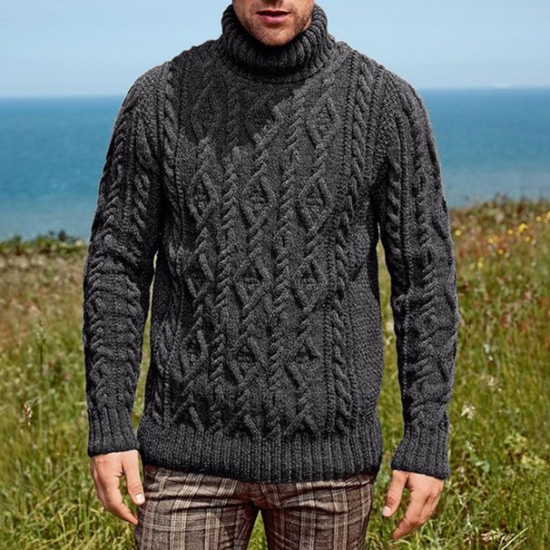 Herrenmode-Pullover, Rollkragenpullover, neuer Herrenpullover_voghion.com