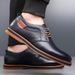 Genuine Leather Large Fashion Business Casual Hand-Stitched Men's Shoes Soft Sole Lightweight Size 48_voghion.com