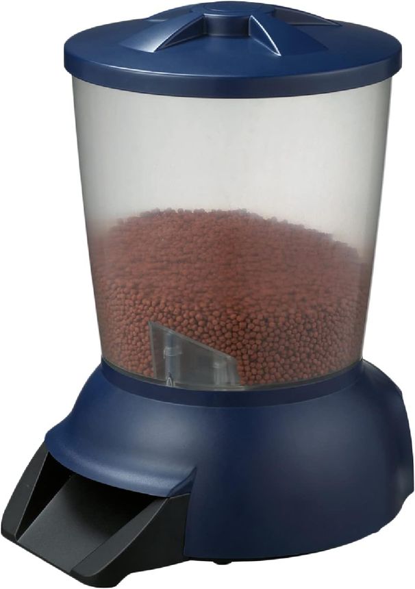 Futterautomat 5 litros con batería de 1,5 V y transformador de 12 V, 6x Tägliche Fütterung, Einstellbare Fütterungszeit Und Menge, Abnehmbarer Deckel Und_voghion.com