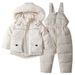 Conjunto de macacão de esqui infantil com forro de lã – Jaqueta e calça de inverno ultraquentes e impermeáveis (90-120 cm) – Roupa de neve à prova de vento para meninos e meninas_voghion.com
