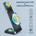 New Vertical Folding Magnetic Three In One Wireless Charger Suitable For 14 Phone Earphones, Watch Charging 15W_voghion.com