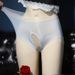Ultravékony, testszínű Ice Silk varrás nélküli, nyitott ágyékú alsónemű, női szexi, magas derekú, átlátszó, szexi, szenvedélymentes, plus size alsónemű_voghion.com