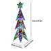 Iridescent Pointed Leaf Christmas Tree Colorful LED Lights Party Decoration Winter Gift_voghion.com