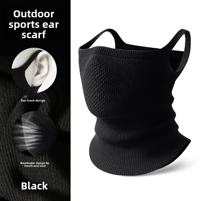 Winter Mountaineering Cold-Proof For Women, Electric Bike Riding Warm Neck Gaiter, Nylon Seamless Ear-Hanging Face_voghion.com