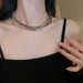 Metal Multi-layer Winding Twist Versatile Cold Wind Temperat Neck Chain Heavy Industry Design Necklace Accessories_voghion.com