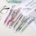 Penna a sfera a inchiostro liquido: penna a sfera a rullo multicolore con punta extra fine da 0,5 mm, 8 colori assortiti per la scrittura di diari_voghion.com