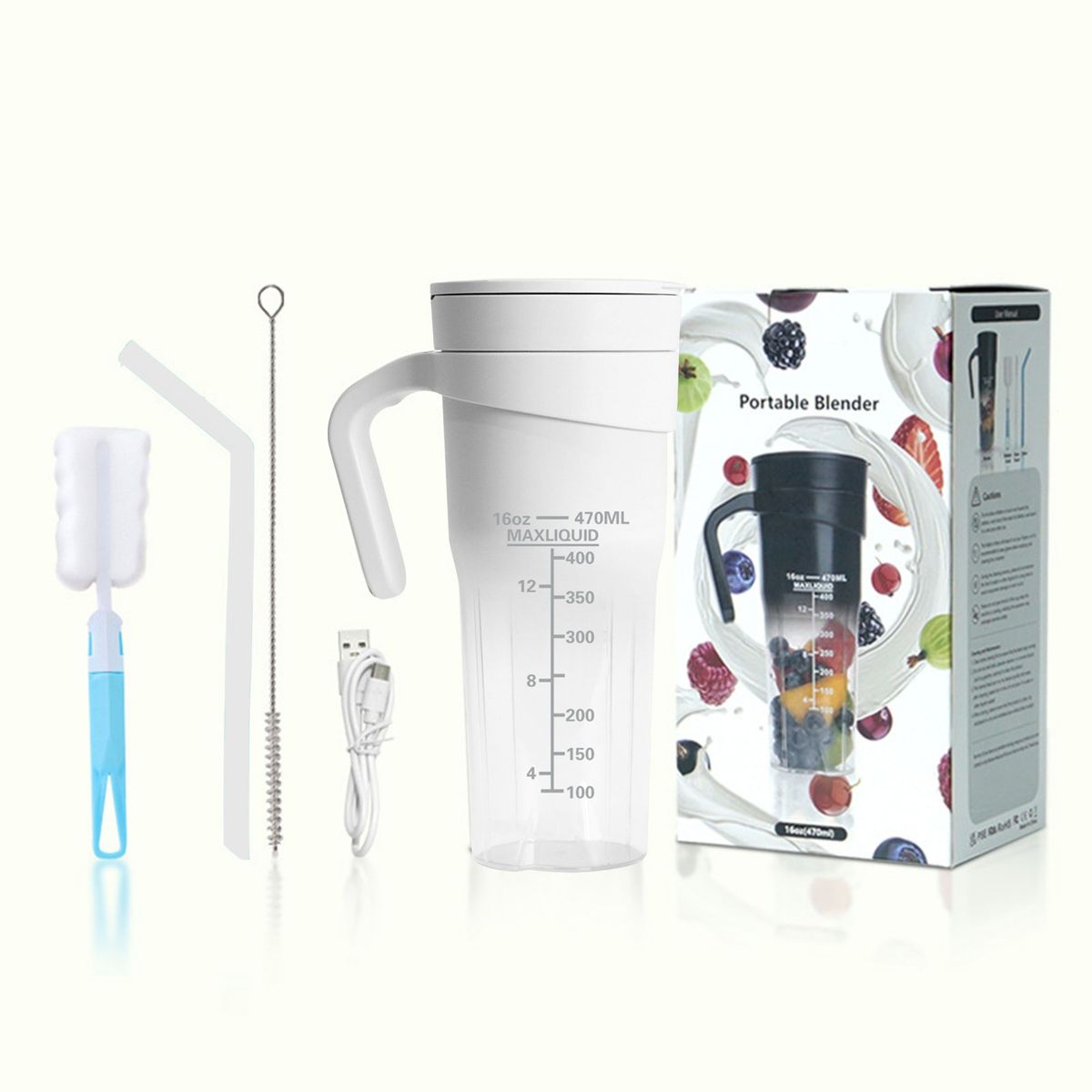 1 Set Mini Juicer Portable Multifunctional USB Charging Juicer Cup Fruit Electric Juicer Mixer_voghion.com