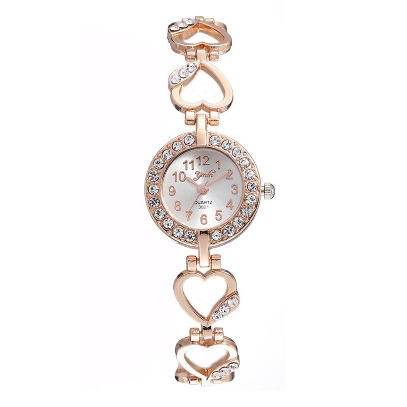 Unisex Accessories alloy bracelet set fashionable trend temperament diamond inlaid quartz ladies watch_voghion.com