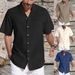 Men's Clothing Summer Shirt Bamboo Cardigan Short Sleeve Fashion Urban Lapel Shirt_voghion.com
