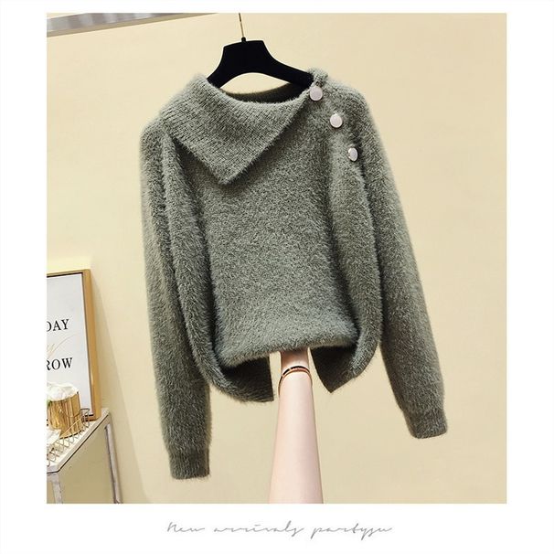 Women's Clothing Three Piece Suit For Women Women's Autumn Winter 3-Piece Outfit Cable Knit Sweater Thickened Slim Vest High Waist Wide Leg Pants_voghion.com