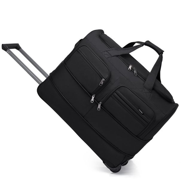 cloth trolley for men and women, large capacity foldable boarding business bag, outdoor travel luggage bag_voghion.com