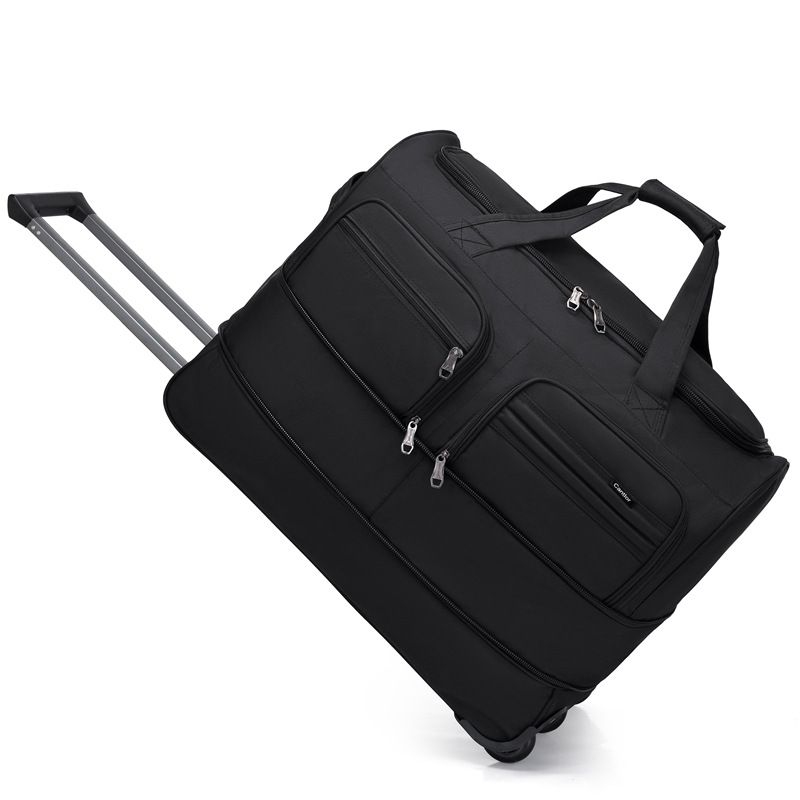  cloth trolley for men and women, large capacity foldable boarding business bag, outdoor travel luggage bag_voghion.com