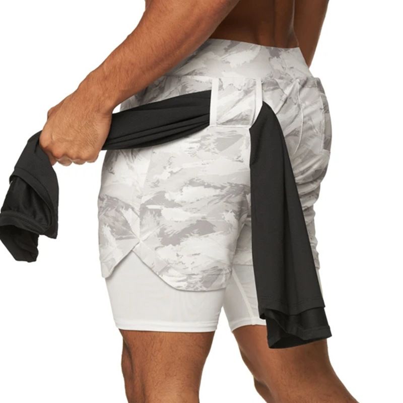 Men's Quick-Dry 5-Inch Workout Shorts - Gym & Running Shorts With 4-Way Stretch - Breathable Basketball & Training Shorts For Squats & Cardio​_voghion.com