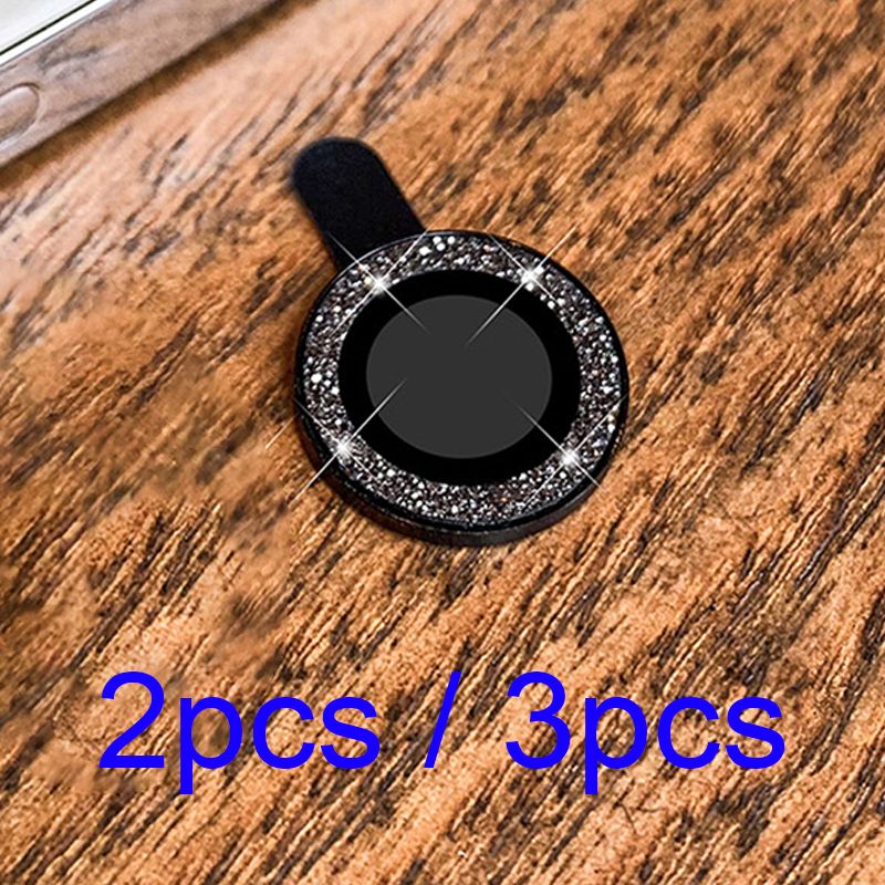 iPhone 12 11 Pro Max 12Mini Parlak Elmas Kristal Lens Koruyucu Cam İçin Parıltılı Yapay Elmas Halka Kamera Lens Koruyucu Film_voghion.com
