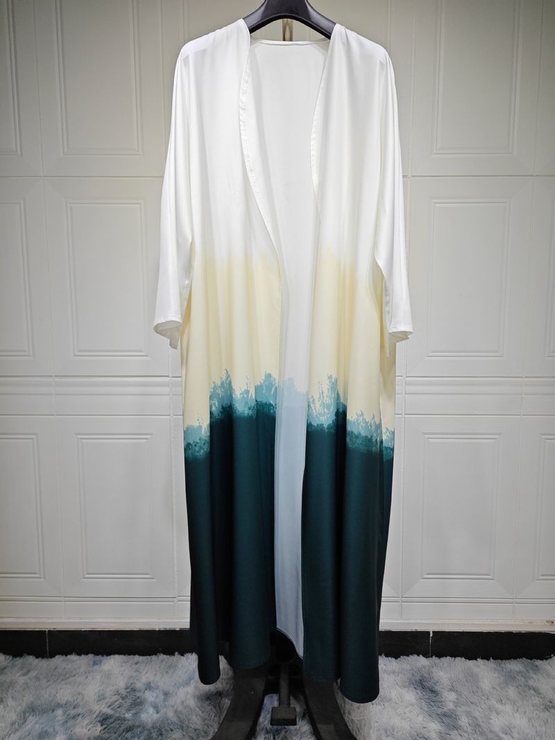 Damenbekleidung Mantel Mode Tie Dye Cape Sommertrend Strickjacke Kleid_voghion.com