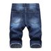 Vintage Ripped Design jeansshorts, män Casual Street Style Mid Stretch jeansshorts för sommaren_voghion.com